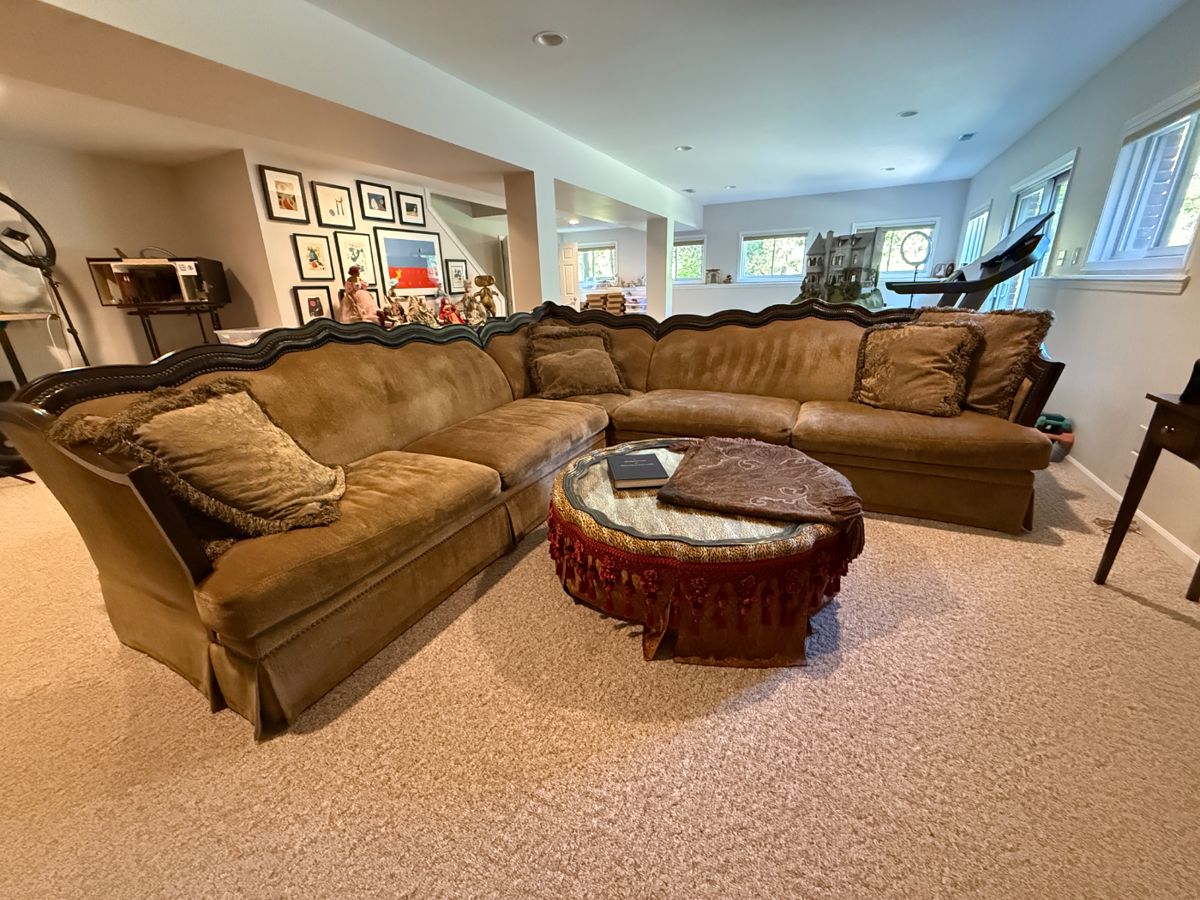 Beautiful High End Sectional with Corner Down Fill Wrapped 3 sections