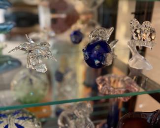 Swarovski and Murano Glassware 