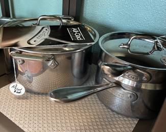 All clad and scan pan pots and pans 