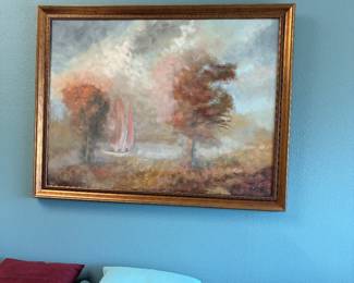 Framed Oil on canvas 