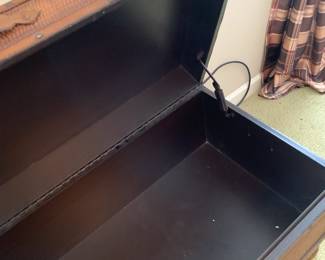 #131 Hobby lobby Wicker Look Trunk w/inside Storage Compartment - 40x20x20 $45.00