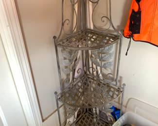 #97 Metal Folding Corner Metal Shelf - 12x12x48 $45.00