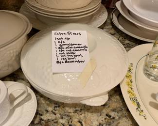 #220 Mikasa "English Countryside" - 66 pc China w/serving Pieces $100.00
