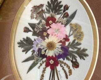 #68 Set of 2 Offset Lithograph of Flower Designs signed by Savelle $75.00