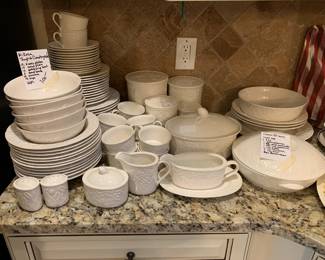 #220 Mikasa "English Countryside" - 66 pc China w/serving Pieces $100.00