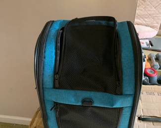 #178 Blue small dog back pack carrier $20.00