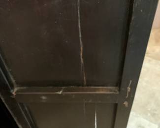 #8 Antique Side Cabinet w/2 doors, Shanxi Origin of Elm, Chinese Oak - 30Lx16Wx35H is Circa 1850-1880 - Has Front Door Cracked - Missing Metal Slide Lock $1,800.00