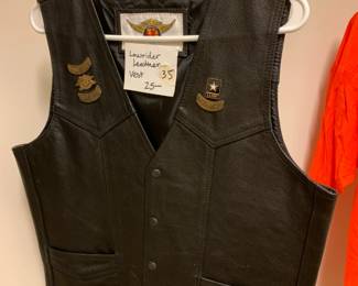 #35 Lowrider Leather Vest $25.00