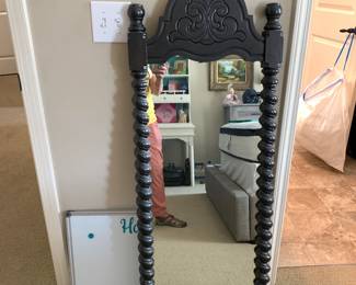 #93 Black Barley Twist Tall Mirror - 19x51 $45.00