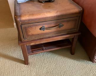 #127 Suitcase End Table w/1 Drawer - 24x18x24 $100.00
#128 Suitcase End Table w/1 Drawer - 24x18x24 $100.00