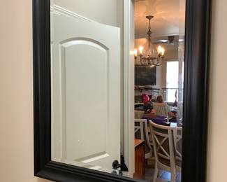 #71 Black Beveled Mirror - 28x33 $75.00