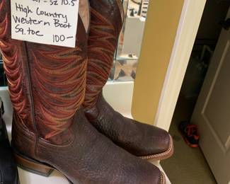 #30 Ariat Sz. 10.5 High Country Western Boot - square toe - Barely Used $100.00