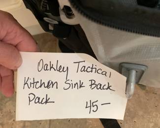 #33 Oakley Tactical Kitchen Sink Back Pack $45.00