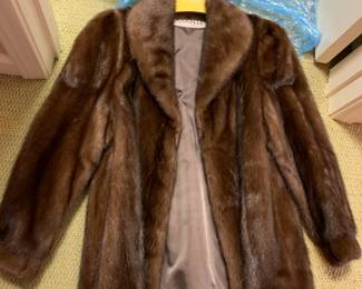 #153 Avanti Mink Sable Jacket Size - front Pockets - Medium $100.00