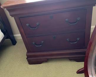 #156 Broyhill Set of 2 Bedside Tables w/2 Drawers - 28x17x25 $150.00