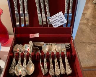 #202 Godinger Grapevine Silverplate - 45 pc $90.00