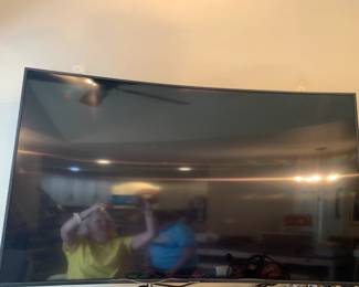 #14 Samsung 65" Curved TV w/remote $200.00