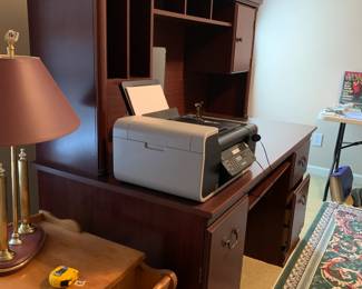 #167 Laminate Desk w/Hutch - You Move Upstairs - 60x30x60 $30.00