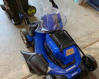 #181 Kobalt electric battery lawn mower with batter charger Mult and nonmult $300.00