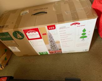 #150 Frosted Christmas Tree in Box - 7' Tall (3 pieces) - Slim $25.00