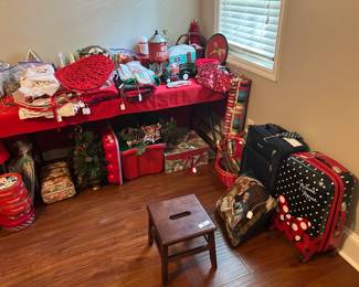 luggage, step stool