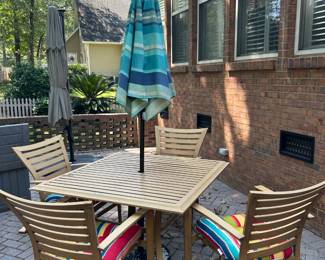 Aluminum patio set
