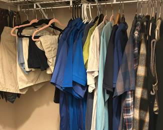 men's clothing, hats and shoes