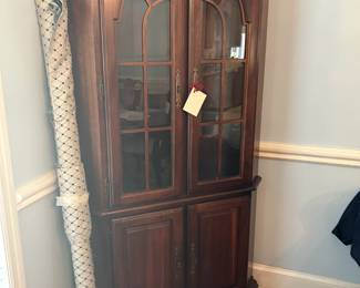 material and lighted hutch