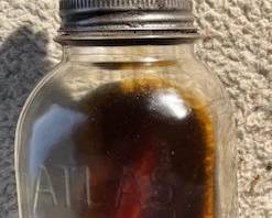 Masters Oil spout. Atlas jar / bottle.