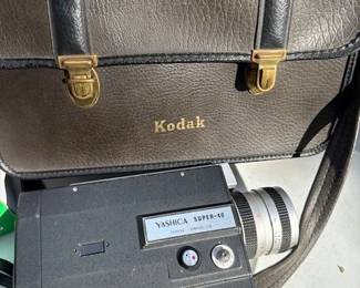 Kodak bag. Yashica 8mm camera.