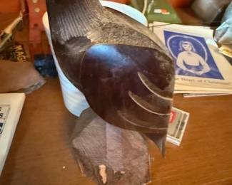 Ironwood hand carved eagle.
