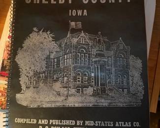 Vintage 1965 Shelby County Iowa Atlas. Great history.