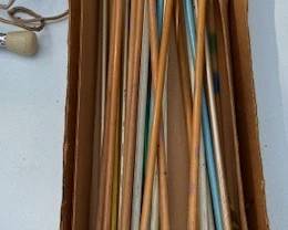 Vintage wood shaft arrows.