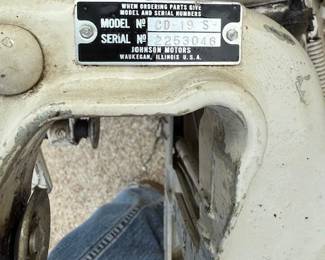 1970's Johnson 5 1/2 HP outboard.