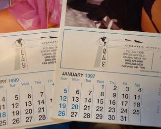 Risque' Omaha Airplane Supply calendars.