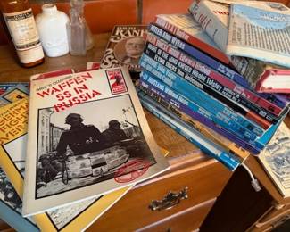Of course, and interesting man had an interesting library. Some cool books. Aviation. History. World Wars.