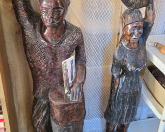 Interesting carved man & woman.