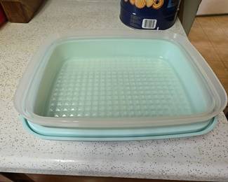 Tupperware...a lot of it.