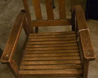 Antique child's chair in excellent condition.