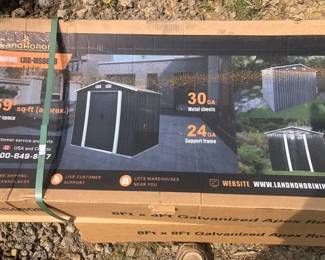 8 x 8 GALVANIZED METAL SHED
