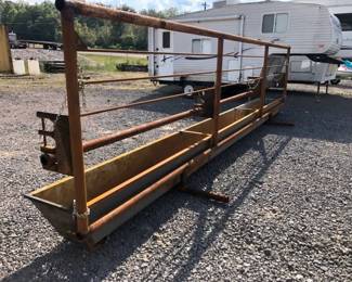 24 FENCE LINE FEEDER PANEL  TROUGH