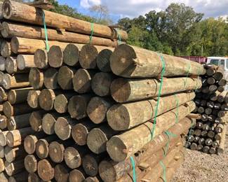 24 7 x 8 PRESSURE TREATED WOOD FENCE POST