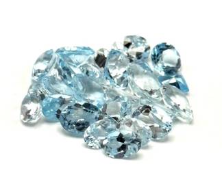 28.8 Carat Blue Topaz Gemstones