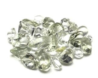 40 Carat Green/White Quartz Gemstones