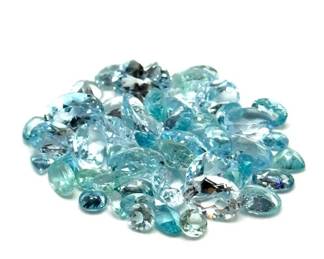 42.3 Carat Blue Topaz Gemstones