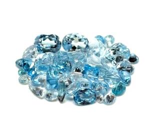 36.2 Carat Blue Topaz Gemstones
