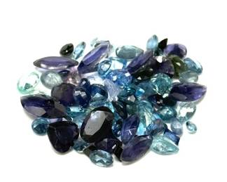 28.6 Carat Assortment Gemstones Topaz, Tanzanite, Iolite