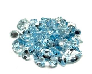39.5 Carat Blue Topaz Gemstones