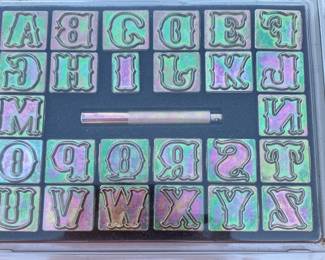 Alphabet Leather Stamp Set