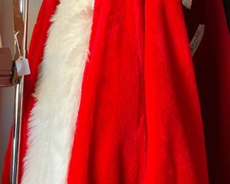 Santa suit size XL. Includes beard, wig, gloves, belt, hat, belly, suspenders.